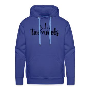 Two Weeks - Men's Premium Hoodie - royal blue - Front - Liam (192cm)
