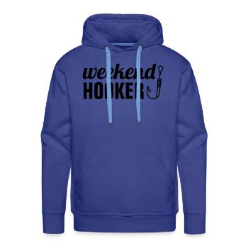 Weekend Hooker - Men's Premium Hoodie - royal blue - Front - Liam (192cm)