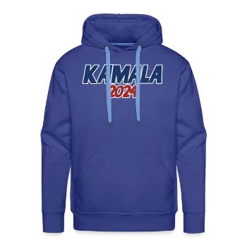 Kamala 2024 - Men's Premium Hoodie - royal blue - Front - Liam (192cm)