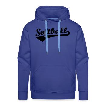 Softball - Men's Premium Hoodie - royal blue - Front - Liam (192cm)