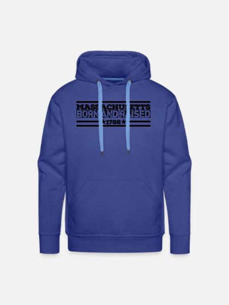 Massachusetts - Men's Premium Hoodie - royal blue