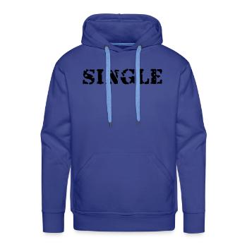 Single - Men's Premium Hoodie - royal blue - Front - Liam (192cm)
