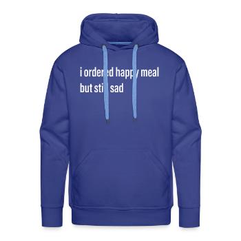 Happy Meal Meme - Men's Premium Hoodie - royal blue - Front - Liam (192cm)