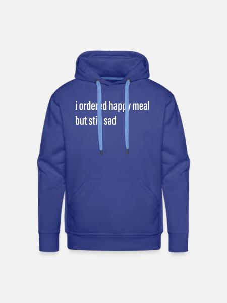 Happy Meal Meme - Men's Premium Hoodie - royal blue