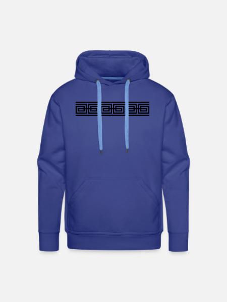 Ornament design cool - Men's Premium Hoodie - royal blue