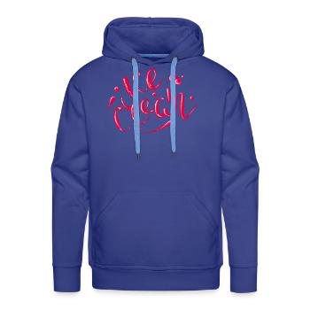 Ice Cream - Men's Premium Hoodie - royal blue - Front - Liam (192cm)