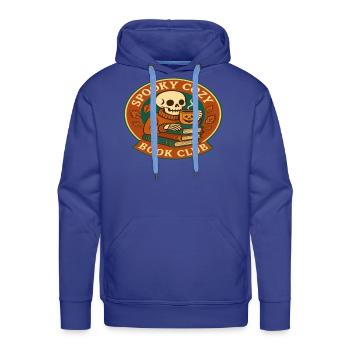 Spooky Cozy Autumn Bookish Tea Club - Men's Premium Hoodie - royal blue - Front - Liam (192cm)
