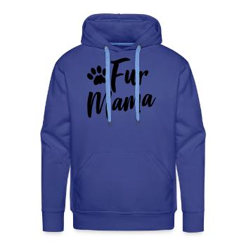 Fur Mama - Men's Premium Hoodie - royal blue - Front - Liam (192cm)