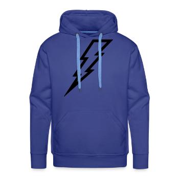 Lightning Bolt - Men's Premium Hoodie - royal blue - Front - Liam (192cm)
