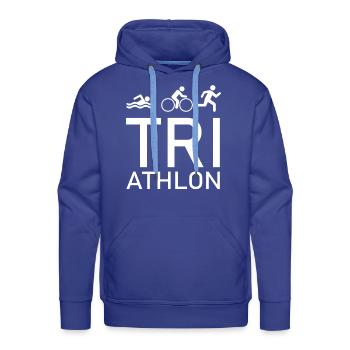 triathlon - Men's Premium Hoodie - royal blue - Front - Liam (192cm)