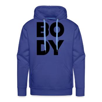 Body and Soul - Men's Premium Hoodie - royal blue - Front - Liam (192cm)