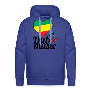Dub Music - Men's Premium Hoodie - royal blue - Front - Liam (192cm)