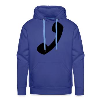 Phone - Men's Premium Hoodie - royal blue - Front - Liam (192cm)