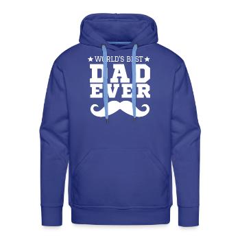 World s Best Dad Ever - Men's Premium Hoodie - royal blue - Front - Liam (192cm)