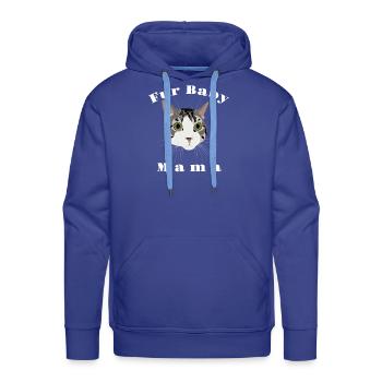 Fur Baby Mama - Men's Premium Hoodie - royal blue - Front - Liam (192cm)