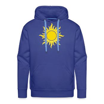 Radiant Sun - Men's Premium Hoodie - royal blue - Front - Liam (192cm)