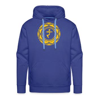 Solar Plexis Chakra - Manipura - Men's Premium Hoodie - royal blue - Front - Liam (192cm)