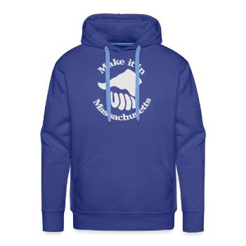 Make it in Massachusetts - Men's Premium Hoodie - royal blue - Front - Liam (192cm)