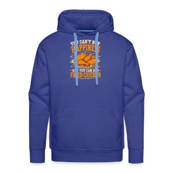 Fried Chicken Happiness - Men's Premium Hoodie - royal blue - Front - Liam (192cm)