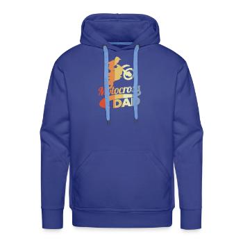 Motocross Papa - Men's Premium Hoodie - royal blue - Front - Liam (192cm)