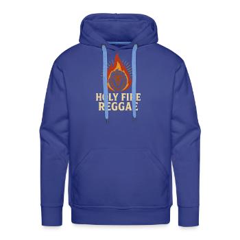 Holy Fire Reggae Lion Flame - Men's Premium Hoodie - royal blue - Front - Liam (192cm)
