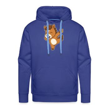 Foal of Happiness, Year of the Horse - Men's Premium Hoodie - royal blue - Front - Liam (192cm)