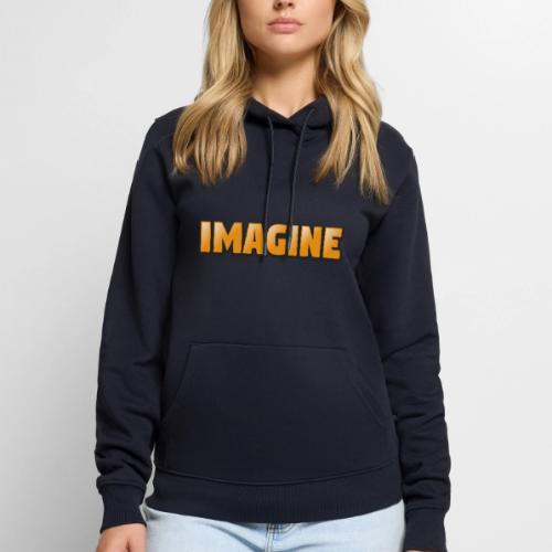 Imagine Word Art – Creative Gradient Design - Men's Premium Hoodie