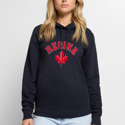 Regina with maple leaf - Men's Premium Hoodie