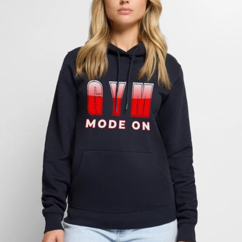 Gym Mode On Fitness Typography Design - Men's Premium Hoodie