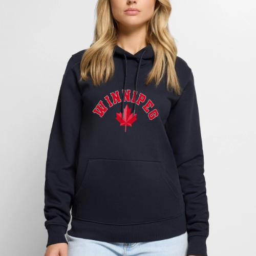 Winnipeg with maple leaf - Men's Premium Hoodie
