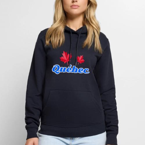 Québec with two red maple leaves - Men's Premium Hoodie