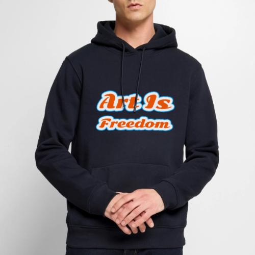 Art Is Freedom — Creative Expression Script - Men's Premium Hoodie