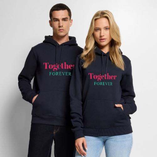Together Forever Love Quote Design - Men's Premium Hoodie