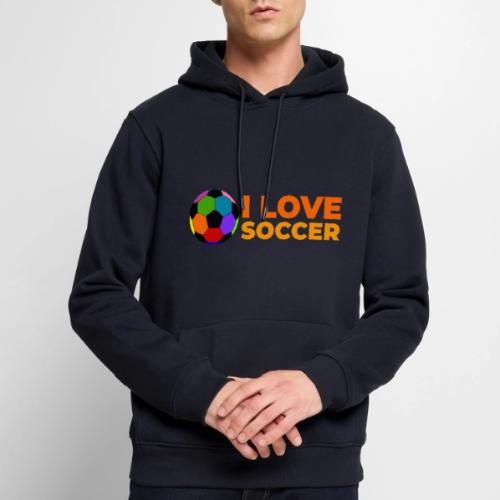I Love Soccer - Men's Premium Hoodie