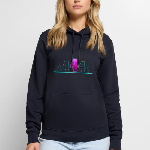 Number 4 in Magenta: Varsity Font - Men's Premium Hoodie