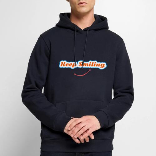 Keep Smiling Positive Vibes Graphic - Men's Premium Hoodie