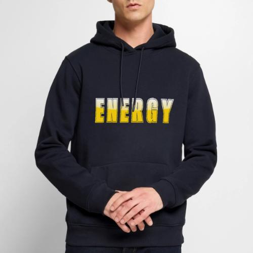 ENERGY Electric Yellow Power Word Design - Men's Premium Hoodie