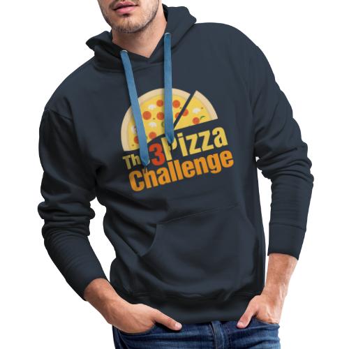 The 3 Pizza Challenge | Indiana Dunes - Men's Premium Hoodie