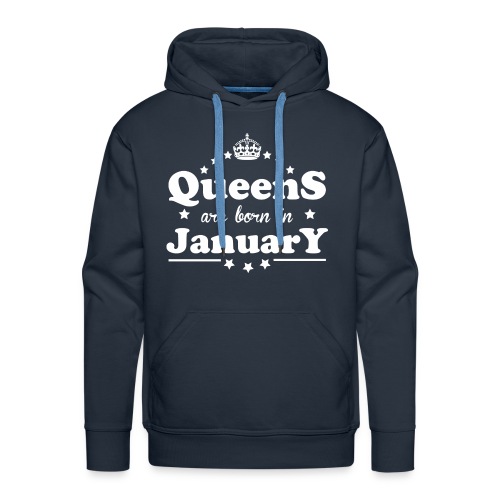 Queens are born in January - Men's Premium Hoodie