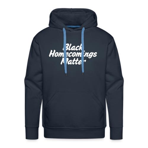 Black Homecomings Matter (White Print) - Men's Premium Hoodie