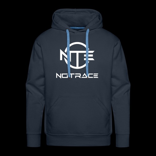 NoTrace WHITE Logo - Men's Premium Hoodie