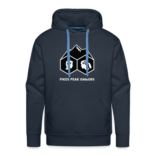 Pikes Peak Gamers Logo (Solid Black) - Men's Premium Hoodie