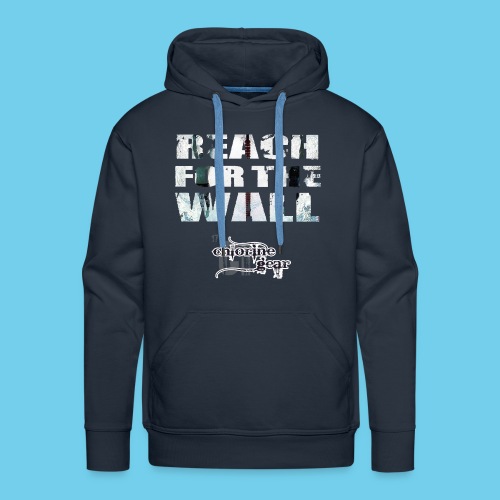Motivational Reach For the Wall - Men's Premium Hoodie
