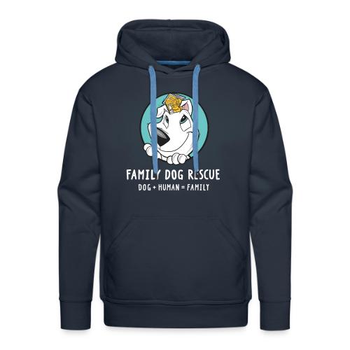fdr logo (white tagline) - Men's Premium Hoodie