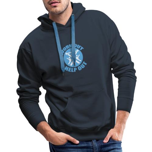 Work Out Help Out- Strength through Service - Men's Premium Hoodie