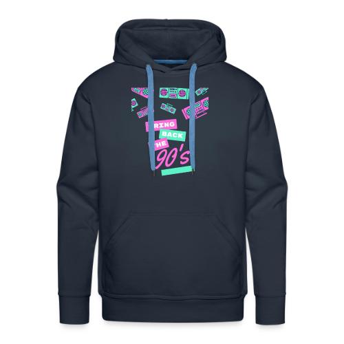 Bring Back The 90s Nostalgia Design| Retro 90s Art - Men's Premium Hoodie