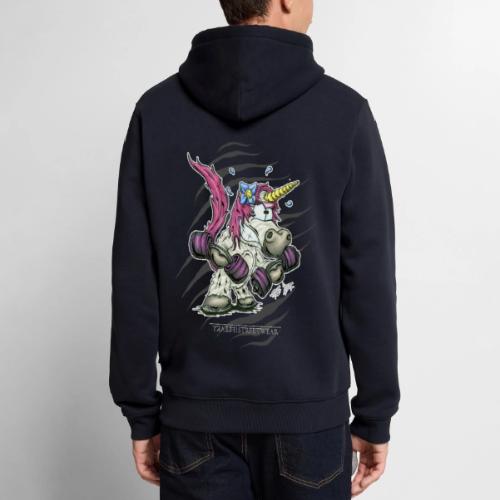 train like a unicorn - Men's Premium Hoodie