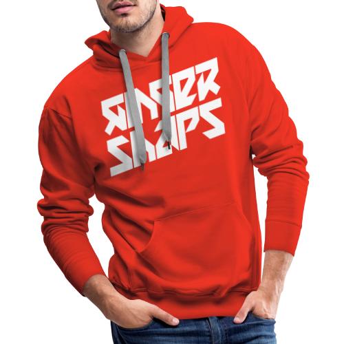 Ginger Snap5 logo (two lines white) - Men's Premium Hoodie