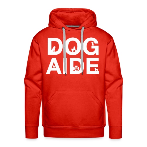 dog aide NEW white - Men's Premium Hoodie
