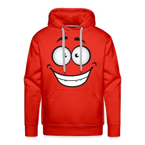 Smiling Goofy Cartoon Face - Men's Premium Hoodie